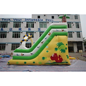 hawaii coconut tree tropical style inflatable bouncer slide Inflatable Slide-6x4x5M