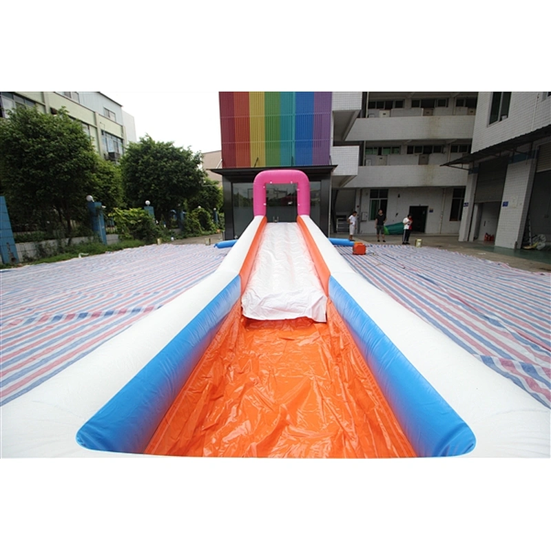 blue orange pink slides for kid long slide inflatable bouncer slide Inflatable Slide-10x2x14.3M