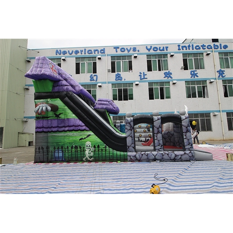scary ghost bat haunted house for Halloween holiday fun city inflatable amusement park-9x5x5.5M