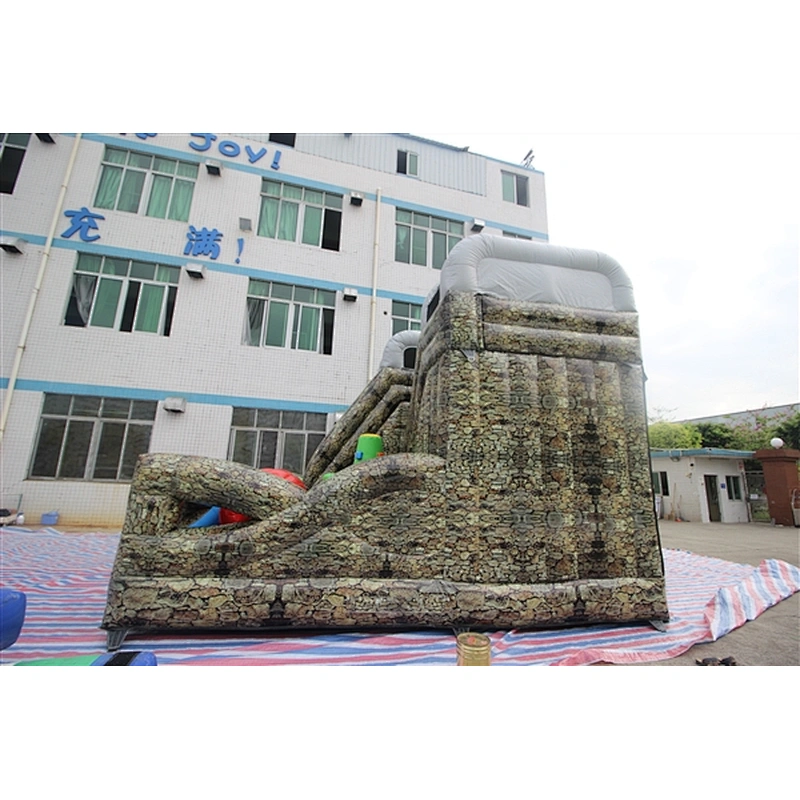 Trunk texture bouncer with slide jumping castle&Inflatable Combo-6x6x5M