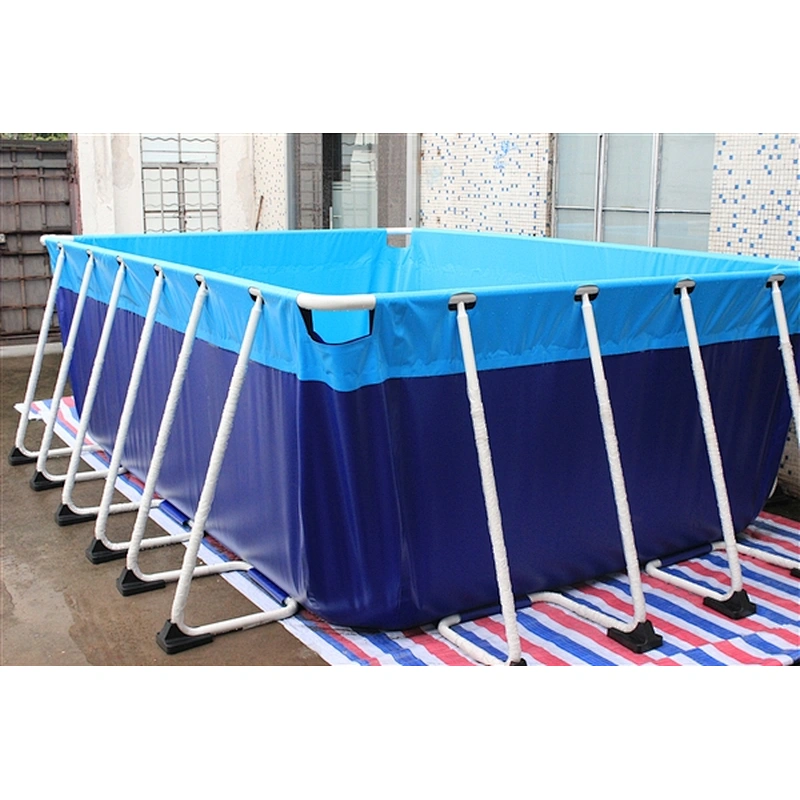 Customized Metal Frame Outdoor Adult Size Inflatable Pool For Sale