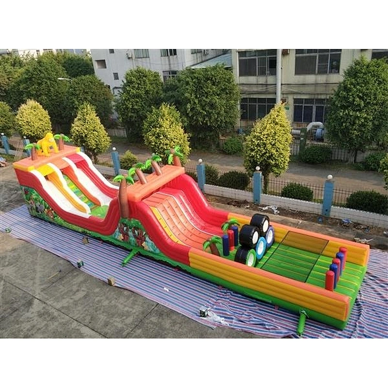 dragon outdoor obstacle course equipment which is belonging to inflatable obstacle course for sale--20x4x4.5M