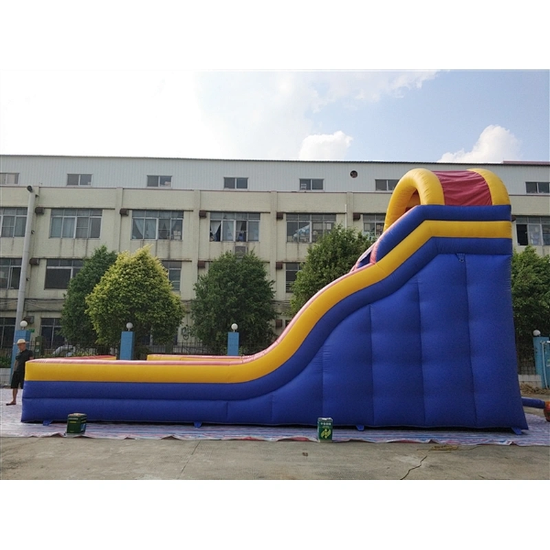 blue yellow red inflatable bouncer slide basic slide Inflatable Slide-10x4x5.5M