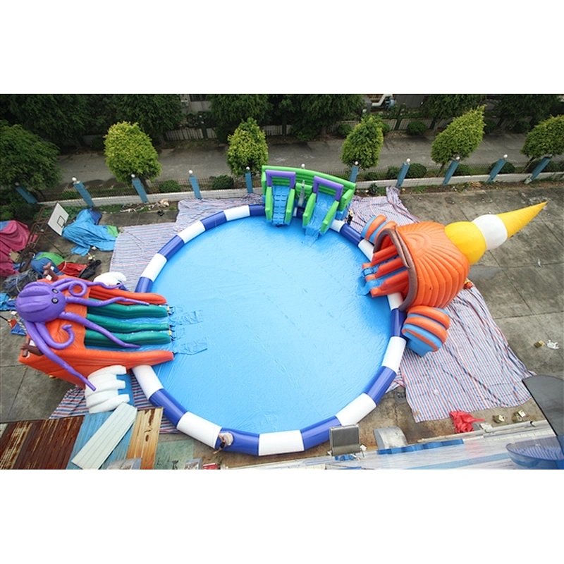 Adult Floating Waterpark Theme Items Splash Mini Children Amusement Rides Equipment Indoor Inflatable Aqua Water Park For Sale-23x22x8m