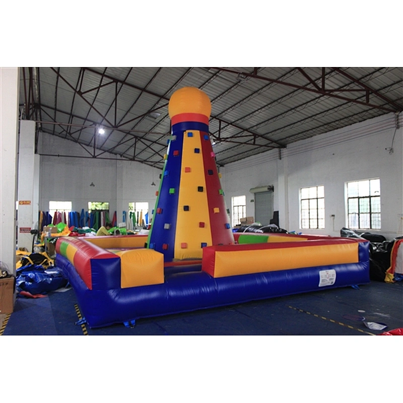 Inflatable Rock Climbing Wall Commercial Inflatable Adult Climbing Wall Rock Bouncer for Sale-5x5x5m