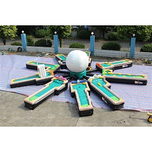 9 lands inflatable golf course inflatable sports-10x10m