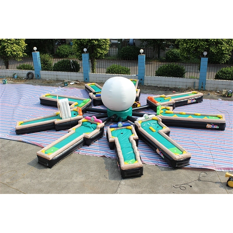 9 lands inflatable golf course inflatable sports-10x10m