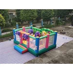 elephant theme jumping castle jumping bouncer  Inflatable Bouncer-6x5.2M
