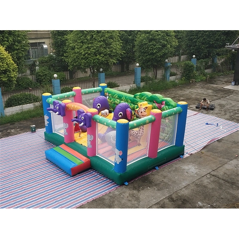 elephant theme jumping castle jumping bouncer  Inflatable Bouncer-6x5.2M