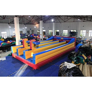 Customized 3 lane inflatable bungee run / inflatable sport games for sale-8x4.5x2M