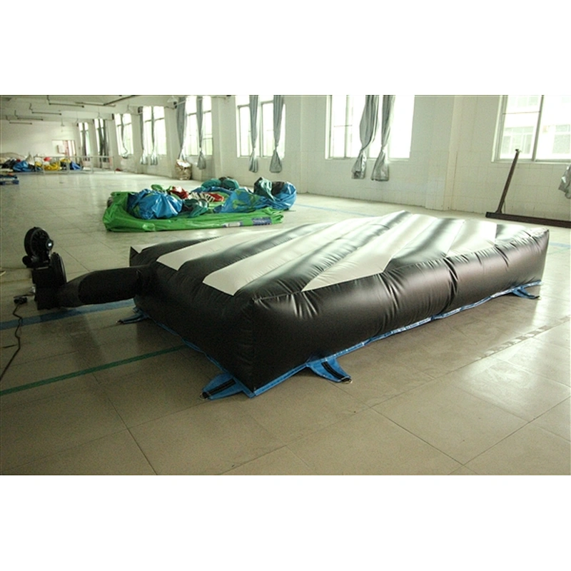 black and white stripes inflatable sports-1.7x3.3x0.5M