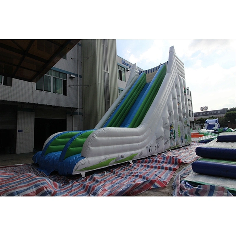 white blue basic slide Inflatable Slide-12x4.5x9M
