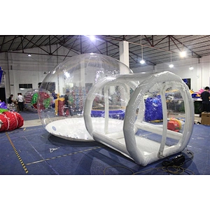 Clear Lawn Transparent Inflatable Bubble Camping Tent-4x4+2m