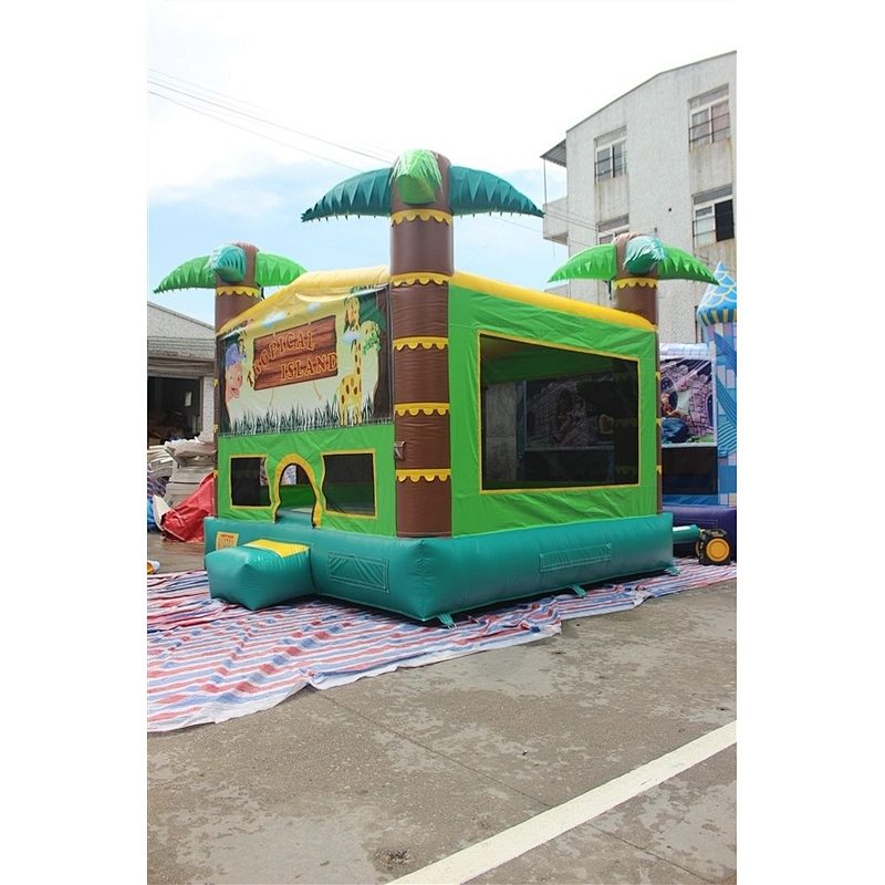 hawaii bouncer coconut tree tropical style inflatable jumping castle& Inflatable Bouncer Inflatable Bouncer-4x4x4m