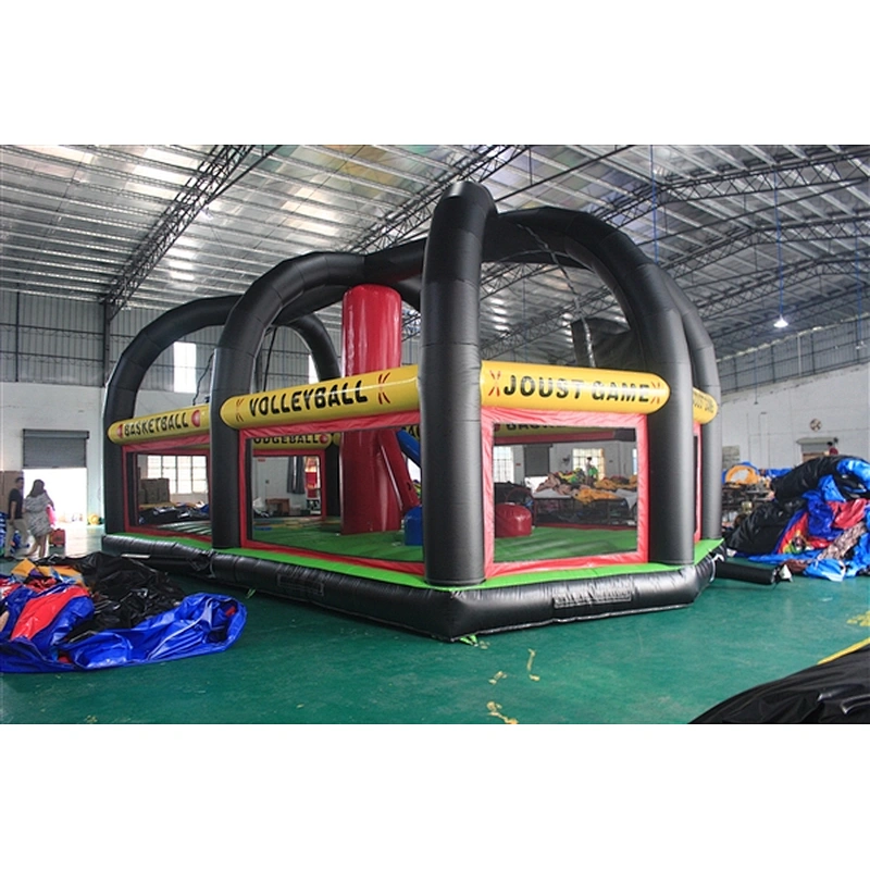 exciting inflatable sport games inflatable wrecking ball game inflatable sports-12x5x4m