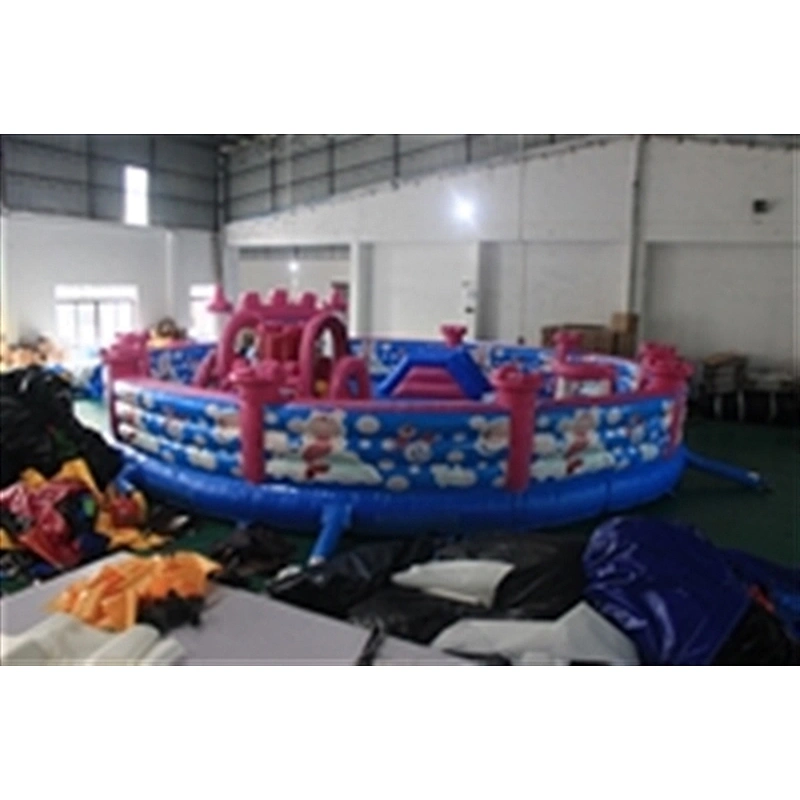 inflatable bouncer jumping castle  inflatable castle pink pony -11x11x4M