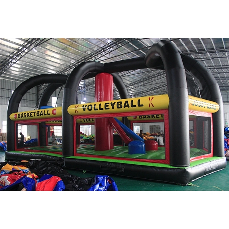 exciting inflatable sport games inflatable wrecking ball game inflatable sports-12x5x4m