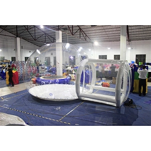 Clear Lawn Transparent Inflatable Bubble Camping Tent-4x4+2m