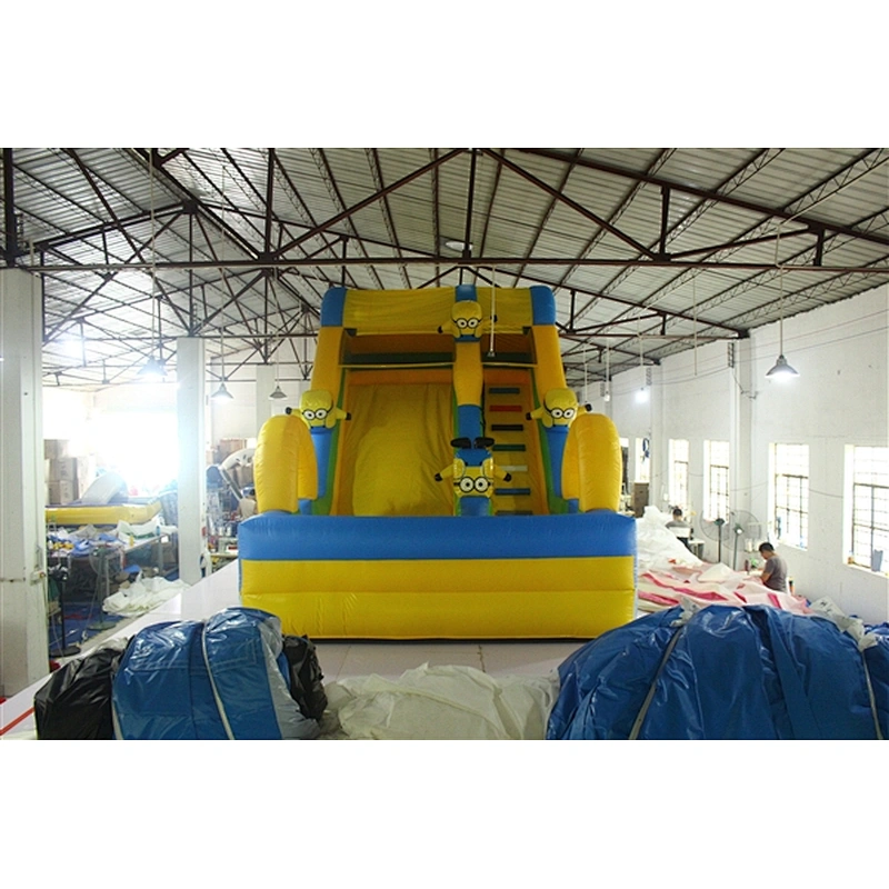 Minions yellow man yellow inflatable bouncer slide Inflatable Slide-7x4x4.5M