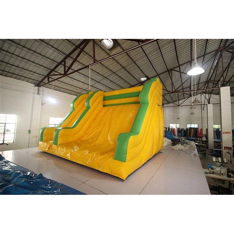 yellow green inflatable bouncer slide basic slide Inflatable Slide-5x4x4M