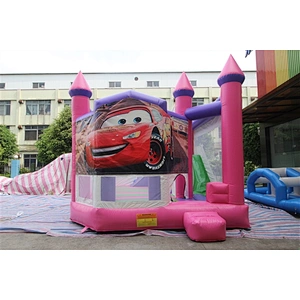 pink Cars jumping castle jumping bouncer  Inflatable Bouncer-5.4x4.3x4.2M