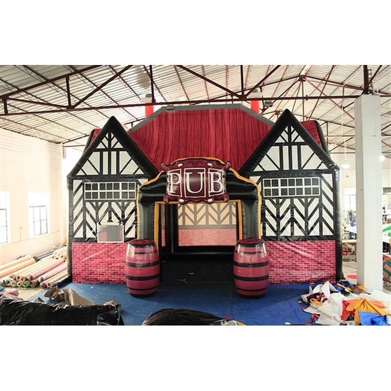 Hot Outdoor Inflatable Party Tent House Inflatable Bar Inflatable pub for sale-5x8x6.2M