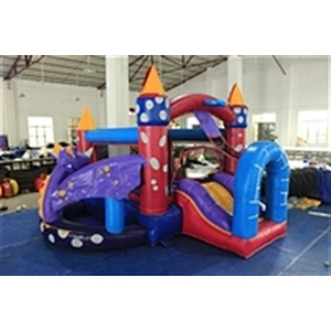 dragon castle bouncer with slide inflatable castle-3.5x3.5x2.45m