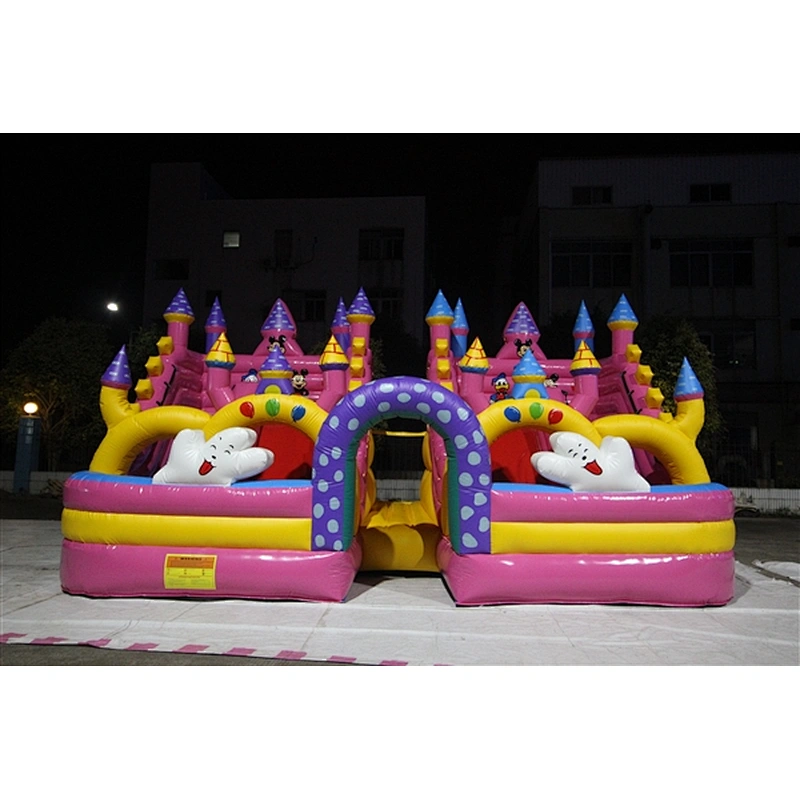 mickey inflatable bouncer slide inflatable castle Inflatable Slide-7x4x4M