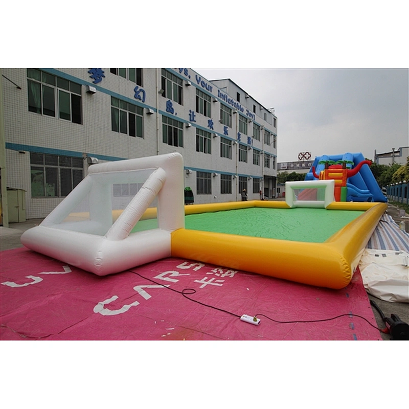 High Quality inflatable human table soccer inflatable soccer field inflatable sport games for sale-20x10x1.5M