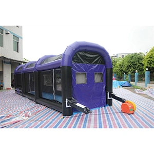Inflatable sport for shooting gallery,Inflatable buoncer shooting gallery house,inflatable sport for sale-10x3x3m
