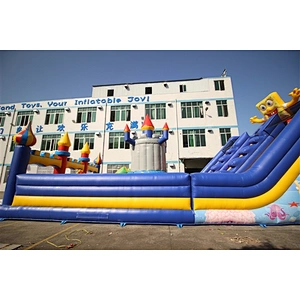 spongebob and Patrick star fun city inflatable amusement park inflatable castle-15x8x6M