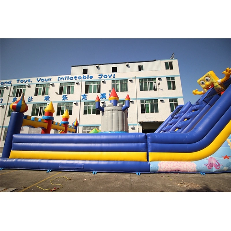 spongebob and Patrick star fun city inflatable amusement park inflatable castle-15x8x6M