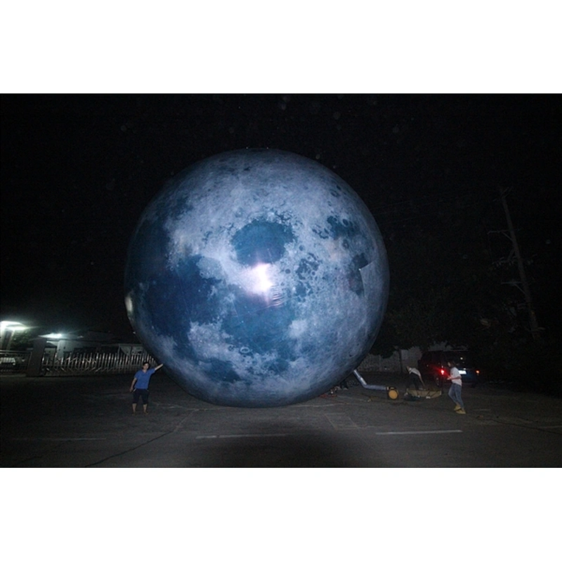 Custom Model Planet Balloon Inflatable Moon For Exhibition-10m