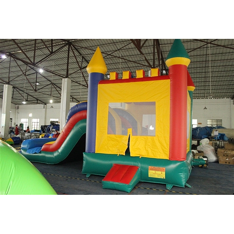 bouncer with slide jumping castle&basic castle&Inflatable Combo-6.4x4.4x4M