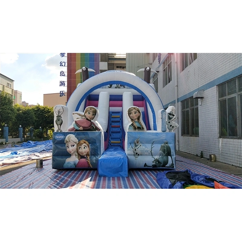 Frozen Anna and Elsa princess inflatable bouncer slide Inflatable Slide-7x4.5x6M