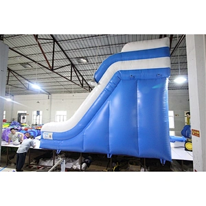 blue whit inflatable bouncer slide basic slide Inflatable Slide-5x5x4.1M