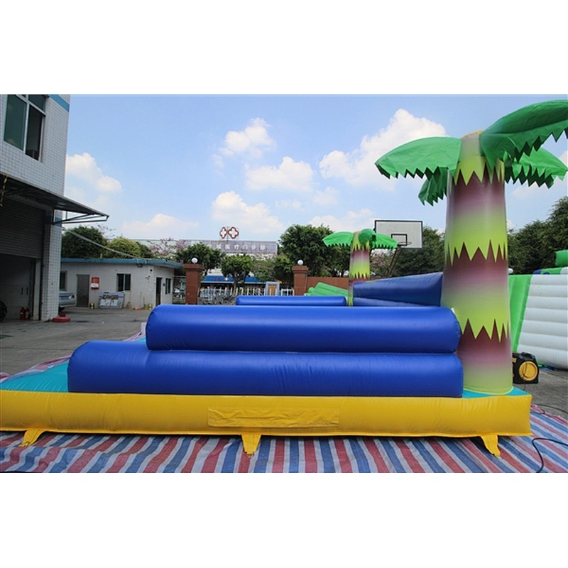 exciting coconut tree surfing platform inflatable sports-5x5m