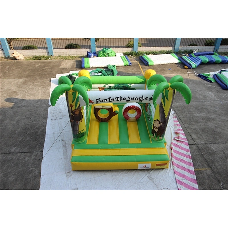 fun In the jungle hawaii bouncer coconut tree tropical style inflatable jumping castle& Inflatable Bouncer Inflatable Bouncer-4.5x4m