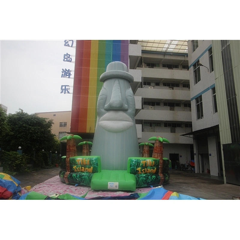 Inflatable Rock Climbing Wall Commercial Inflatable Adult Climbing Wall Rock Bouncer for Sale human face 7x7x8m