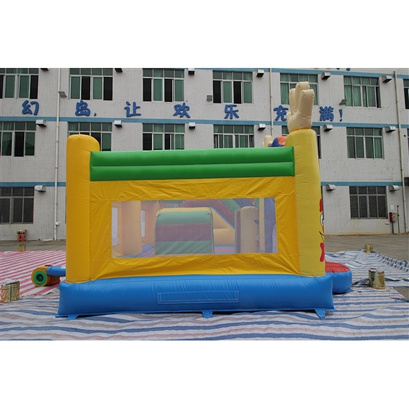 waving smiling clown bouncer with slide jumping castle&Inflatable Combo-5.2x5x3.8M