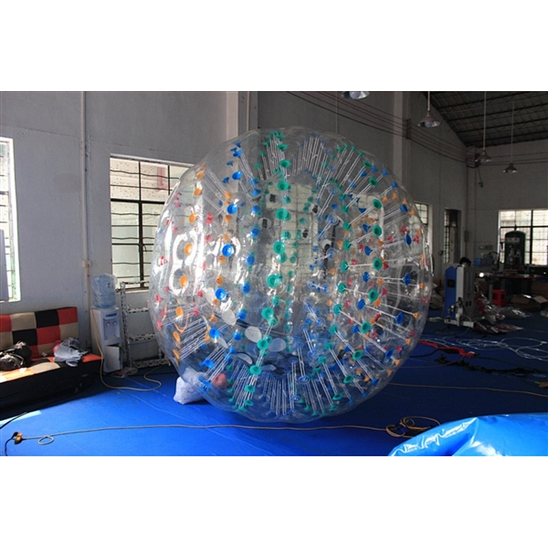 walking Balls Latest Kids Aqua Bubble Water Roller Rolling Zorb Wrecking Ball Volleyball Court Inflatable Human Balloon For Sale-3m