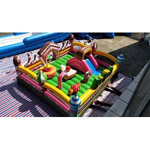 sweet and cute cake bakery doughnut candy jumping castle jumping bouncer Inflatable Bouncer-6x6x2M