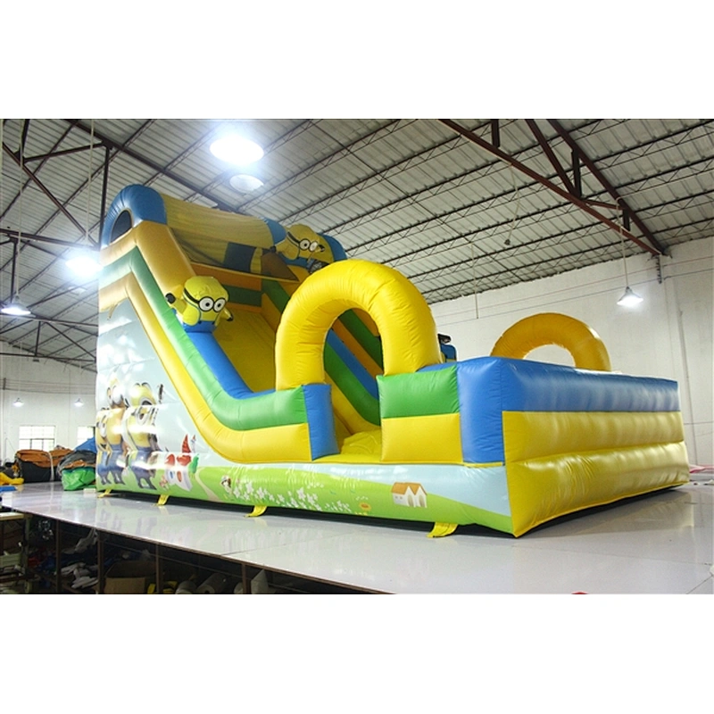 Minions yellow man yellow inflatable bouncer slide Inflatable Slide-7x4x4.5M