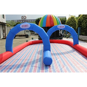 New design go kart inflatable circuit racing track for sporting events, inflatable race track for sale-10x5x2m