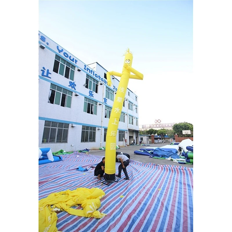 Cube Advertising Shape Sky Best Quality Inflatable Air Dancer-6m