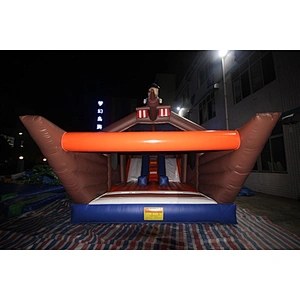 brown pirate ship inflatable bouncer slide Inflatable Slide-8x4x5M