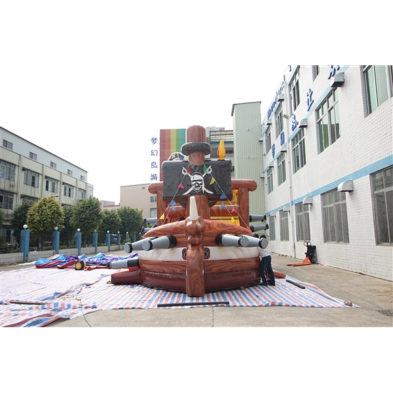 pirate boat pirate theme fun city inflatable amusement park-10x5x5M