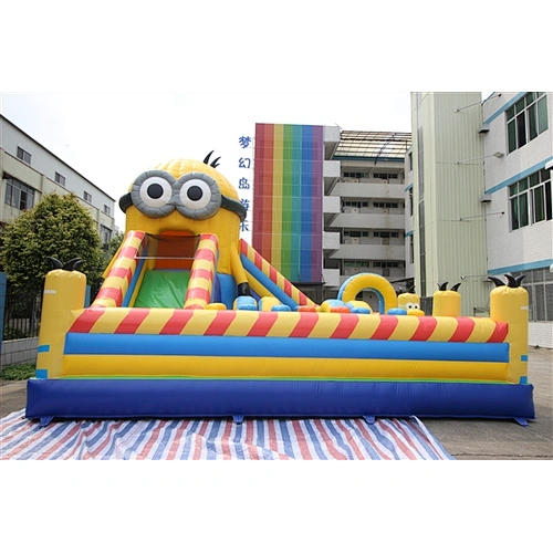 minions little yellow man fun city inflatable amusement park-7x8x4