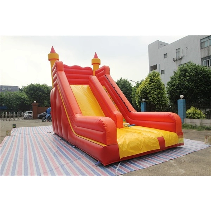 red yellow inflatable bouncer slide basic slide  Inflatable Slide-7x3.4M
