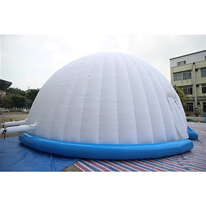 Giant Large Commercial Facet Clear Transparent Led Family Wedding Camping Bubble Inflatable Yurt Tent-12x4x6m